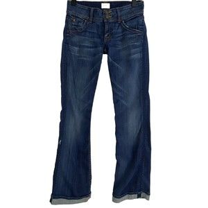 HUDSON Jeans Women Size 26 Pre-owned Dark Wash Flap Pocket RN#107906 CA#00635